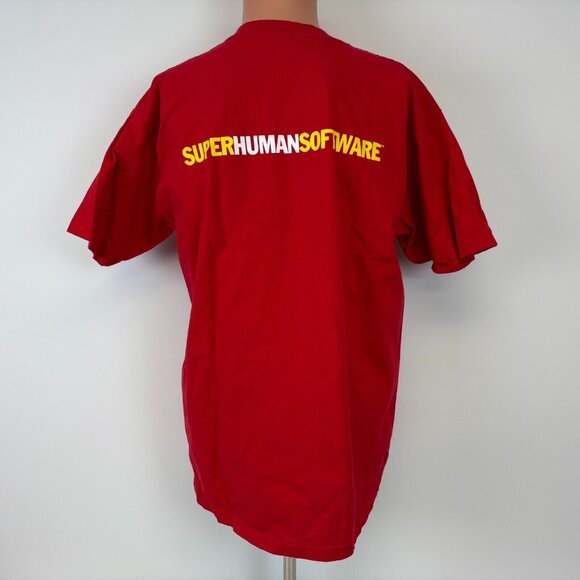 Vintage 90s Lotus R5 T Shirt Mens Size L Red Computer Software - Picture 3 of 4